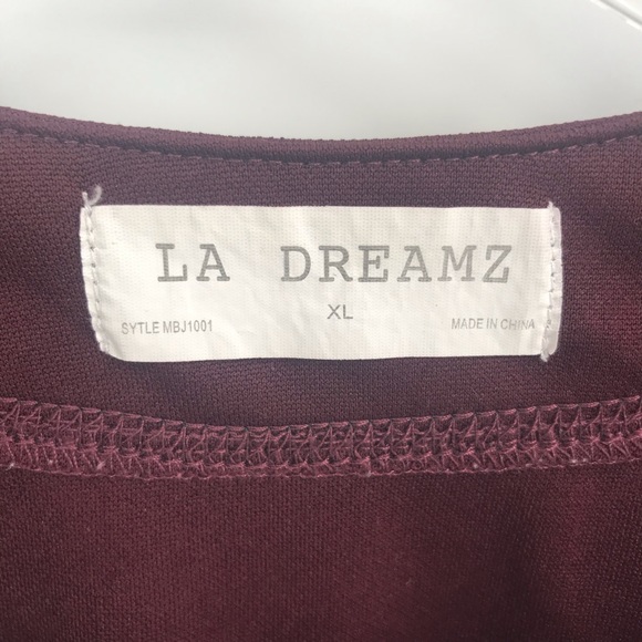 LA Dreamz Shirts La Dreamz Blank Jersey Maroonblack Mens Xl Poshmark